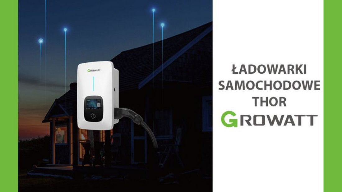 Growatt THOR - inteligentne ładowarki samochodowe o mocy 3, 7 i 11 kW