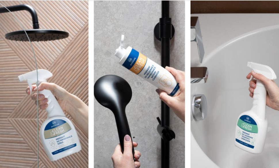 Kosmetyki do wnętrz marki Clean&Fresh = czyste szklane parawany!