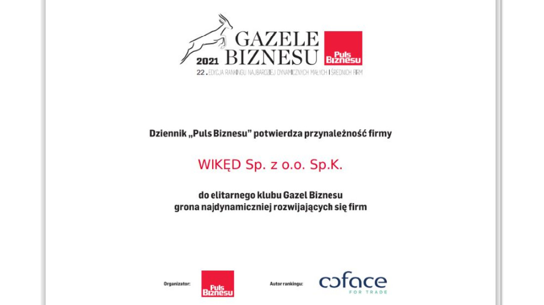 WIKĘD 9 raz w gronie najbardziej dynamicznych firm w Polsce