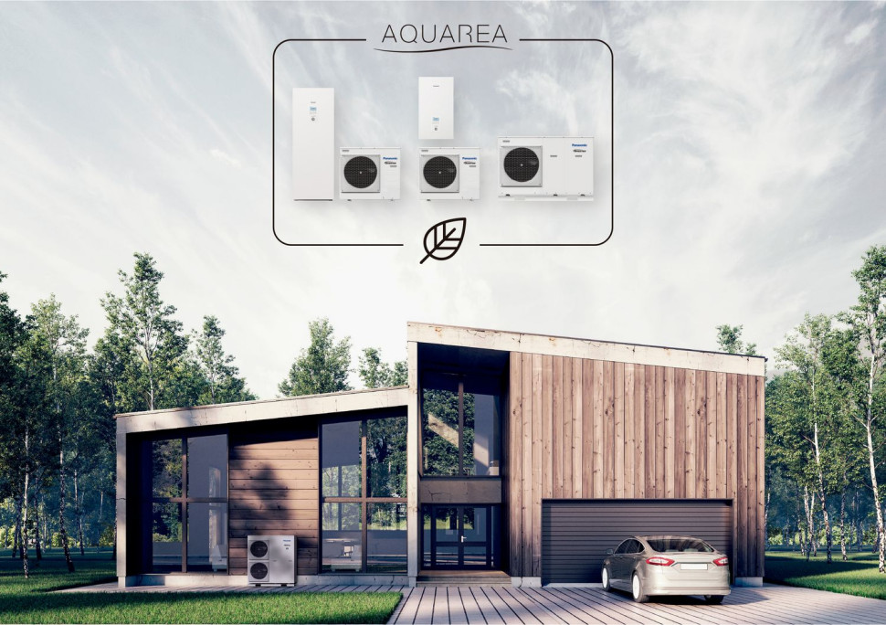 Dom wyposażony w pompę Aquarea