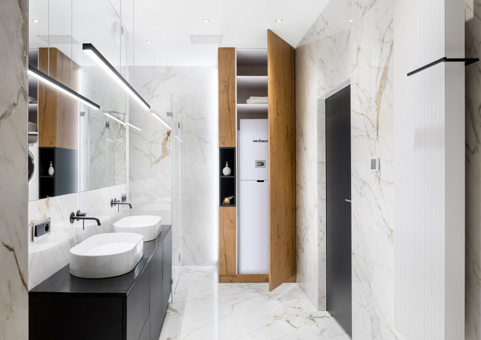 Zewnętrzną jednostkę pompy ciepła Neoheat MONO cechuje wydajna i bardzo cicha praca nawet podczas srogiej zimy. 