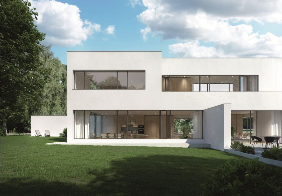 Dom z panoramicznymi oknami AWS 75 PD