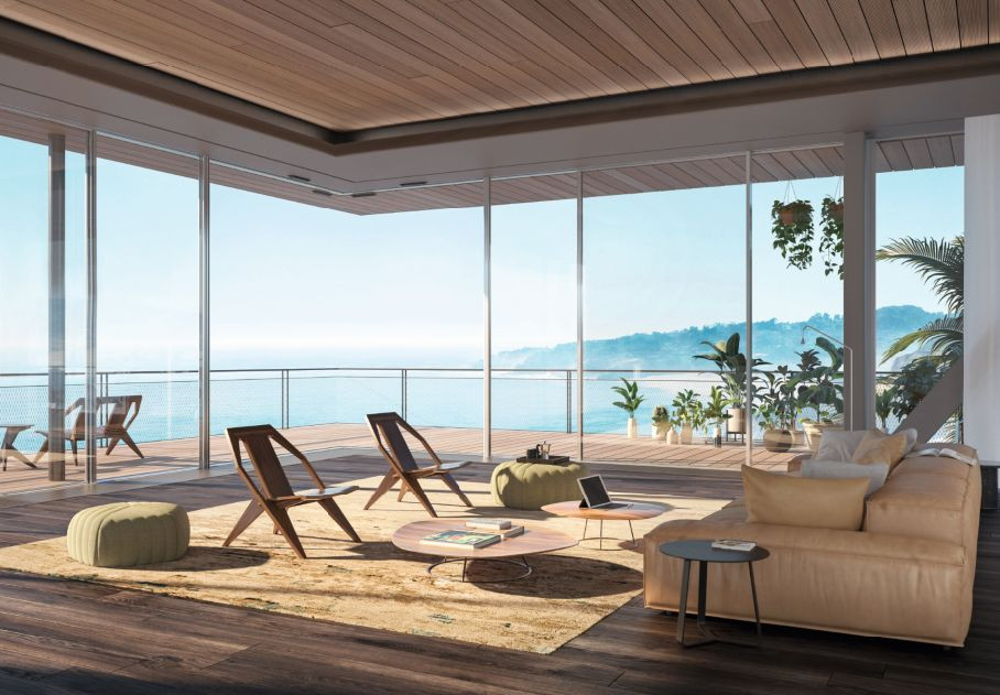 Aluminiowe drzwi przesuwne ASS 77 PD.HI z otwieranym narożem