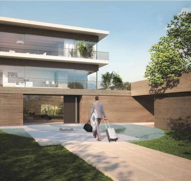 Drzwi AD UP z modułem BlueCon