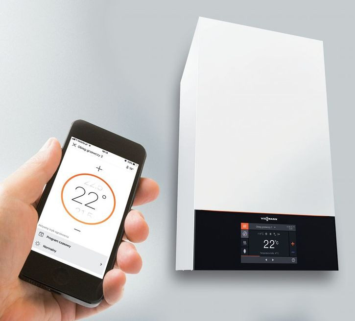 Sterowanie ustawieniami kotła za pomocą aplikacji na smartfonie