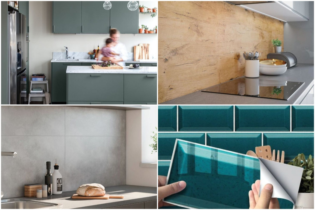Ściany w kuchni: propozycje tanich materiałów do samodzielnego montażu