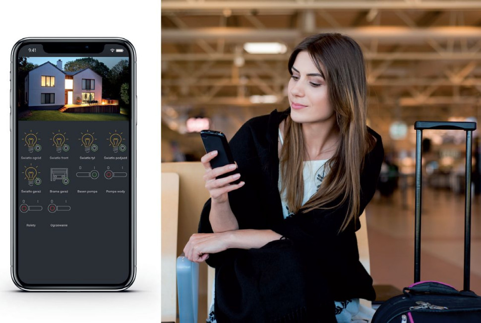Aplikacja sterująca domem na smartfonie