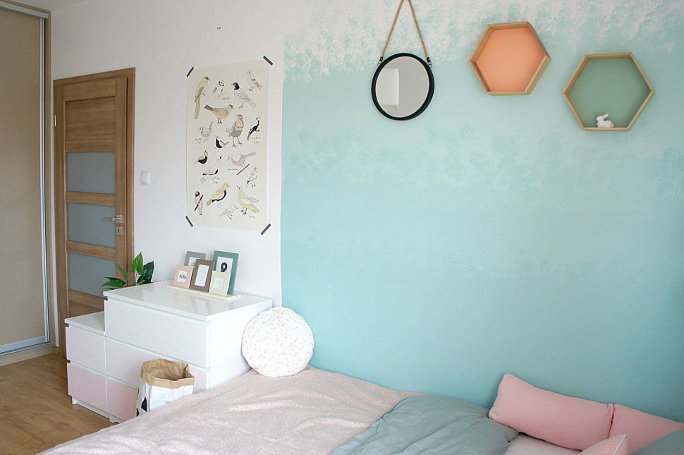 Efekt ombre w sypialni