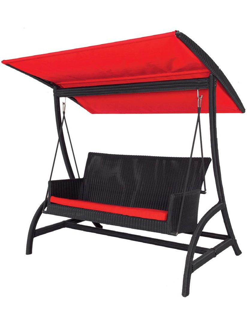 Huśtawka ogrodowa z zadaszeniem