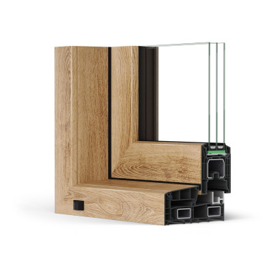 Profil okienny Synego SLIDE z dwukomorowym pakietem szybowym. fot. ABAKUS