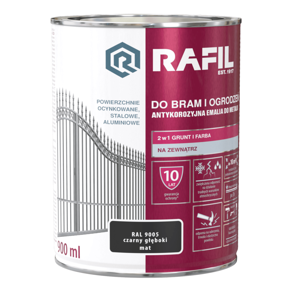 Rafil do bram i ogrodzeń