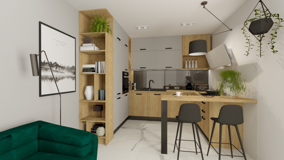 Mała kuchnia w bloku