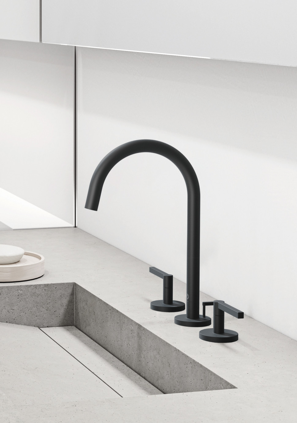 Bateria umywalkowa Kludi Nova Fonte Puristic Black 