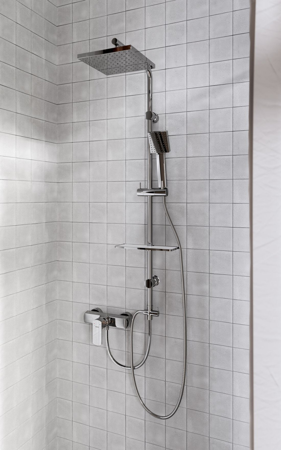 Luksusowy zestaw natryskowy z deszczownią Amigo VerdeLine