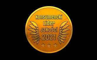 ZŁOTE godło KONSUMENCKI LIDER JAKOŚCI 2021 dla marki JONIEC®