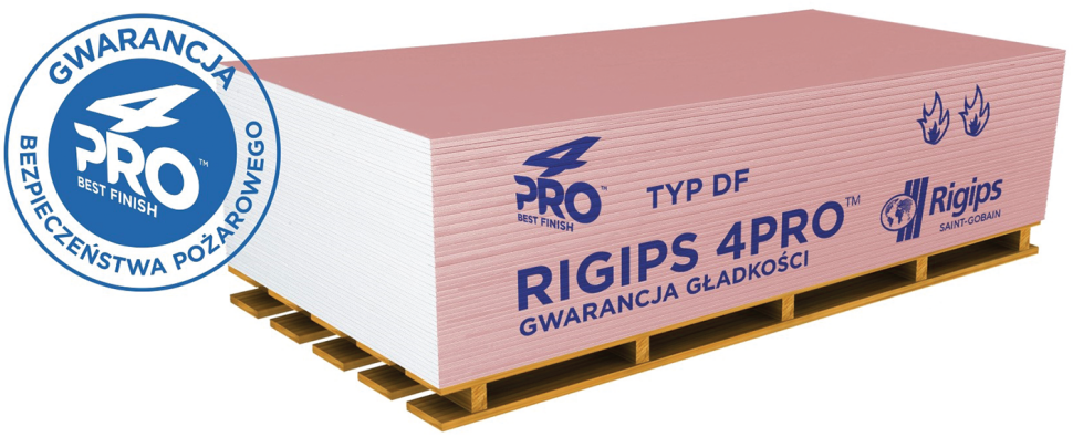Płyty Rigips 4PRO™ Fire+ typ DF
