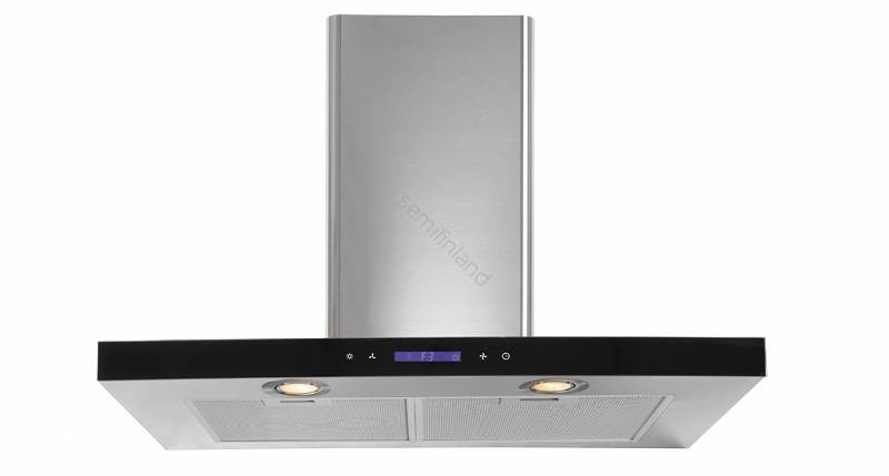 Okap ścienny bezsilnikowy VULCANO inox TOFLESZ czarny