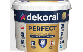 Śnieżnobiała farba lateksowa Dekoral Perfect