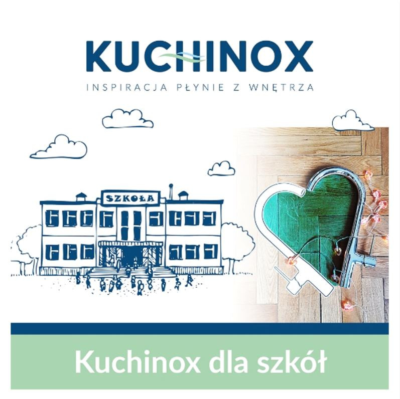Grafika promocyjna akcji Kuchinox dla szkół