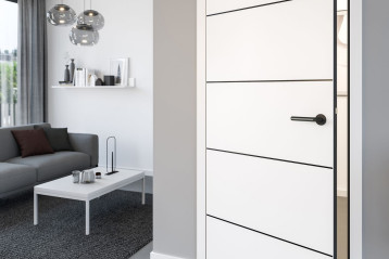 DesignLine Plain 27-7 - drewniane drzwi bezprzylgowe 