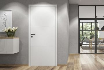 DesignLine Groove - drzwi drewniane z lakierowaną powierzchnią