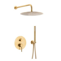 MOZA GOLD zestaw natryskowy podtynkowy z baterią 3 funkcyjną