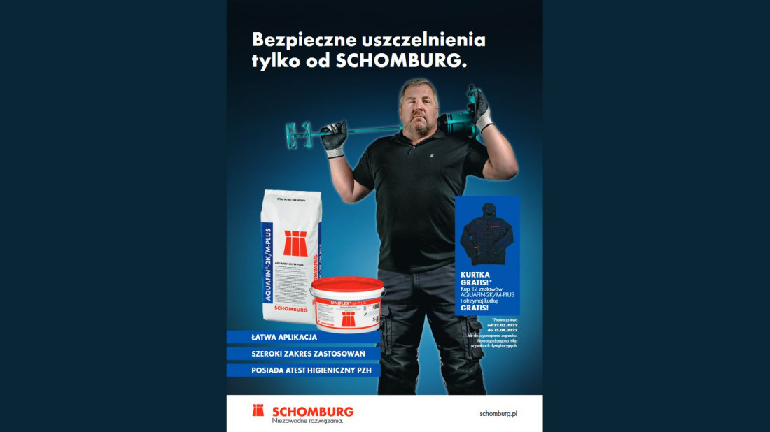 Akcja promocyjna na zakup AQUAFIN®-2K/M-PLUS - mostkującej rysy, mineralnej zaprawy hydroizolacyjnej