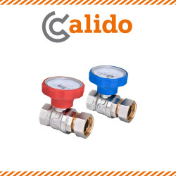 S30 Zawory kulowe z ruchomą nakrętką W/W 1″ z termometrem