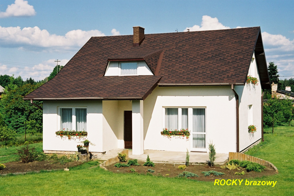 Dach kryty gontem bitumicznym ROCKY Katepal. fot. Stema