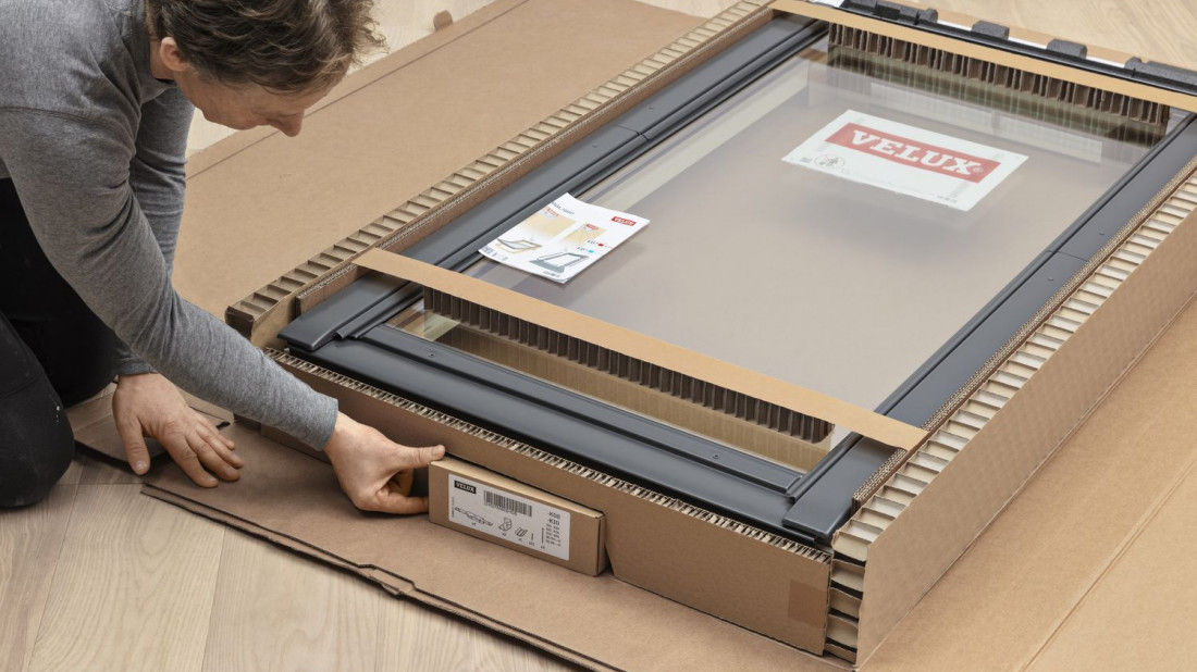 Znikają tworzywa sztuczne z opakowań okien dachowych Velux 