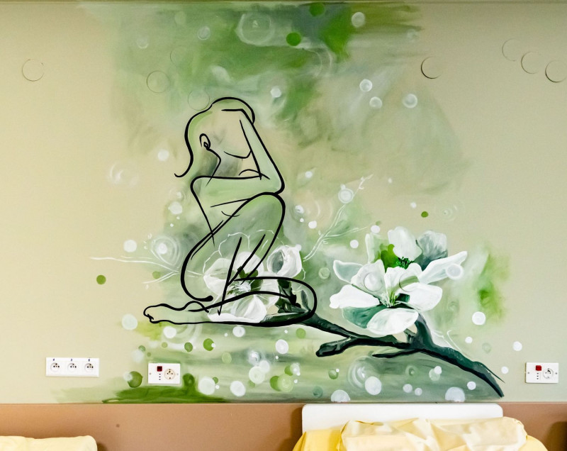 Dzięki wykonanym pracom na dębickiej ginekologii zagościła wiosna