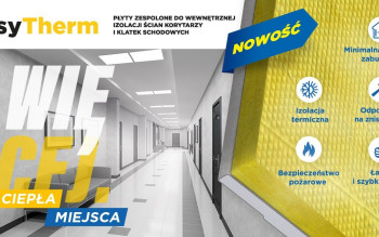Płyty zespolone EasyTherm - komfort cielny przy minimalnej grubości izolacji termicznej