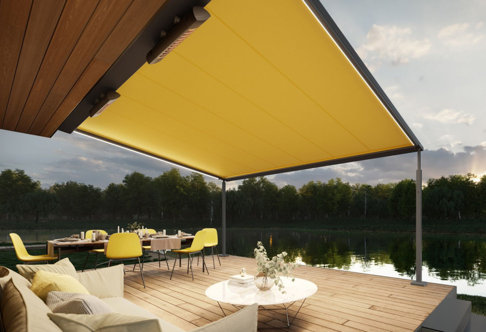 Oświetlenie LED w markizie markilux