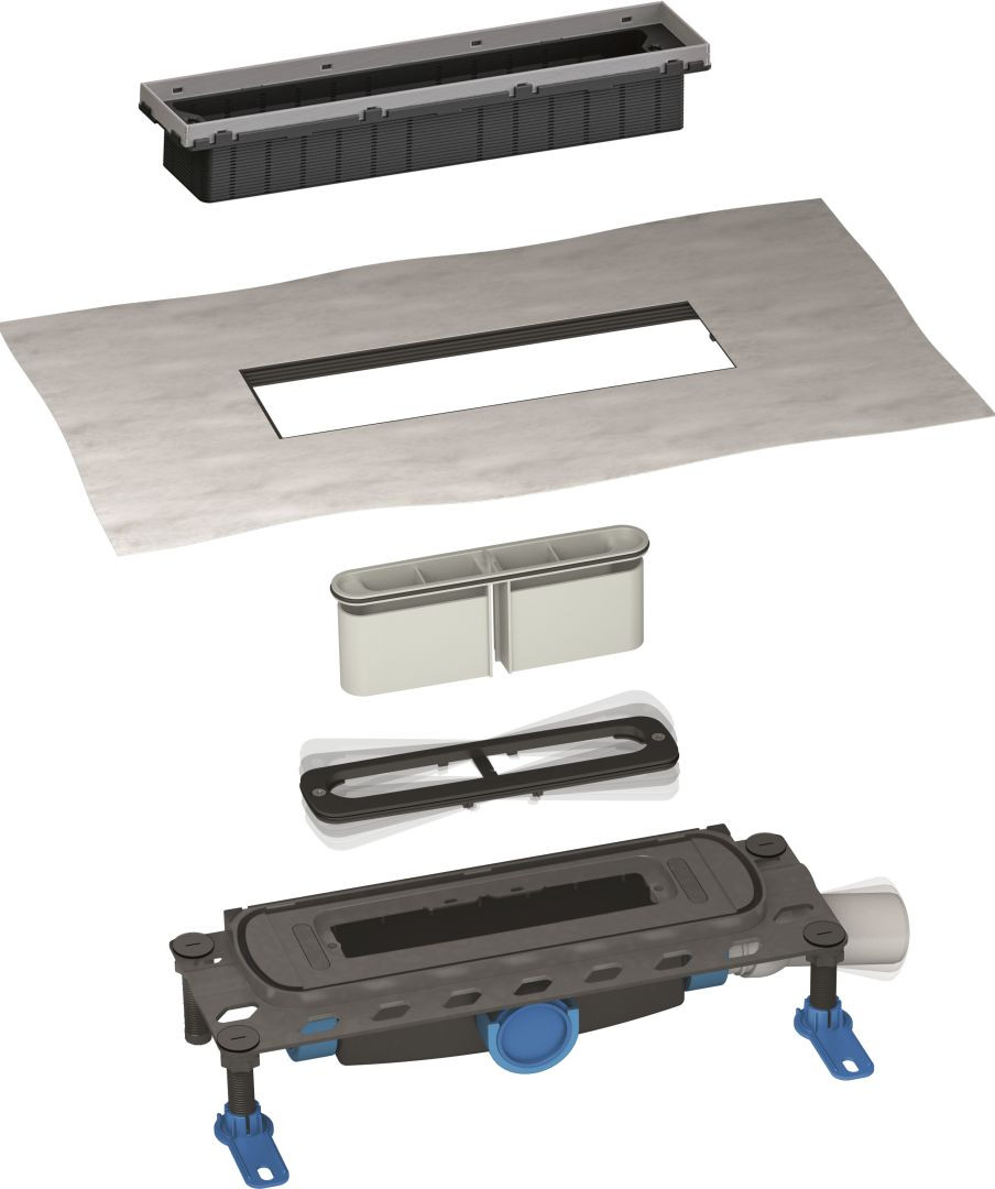 Listwa CeraFrame i korpus wpusty DallFlex - elementy montażowe