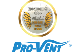 Wentylacja najwyższej klasy! Medal LIDER DEKADY dla Pro-Vent