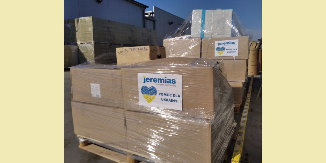 Jeremias organizuje transport i zbiórkę darów dla Ukrainy. Firma przekazuje 50 tys. euro darowizny