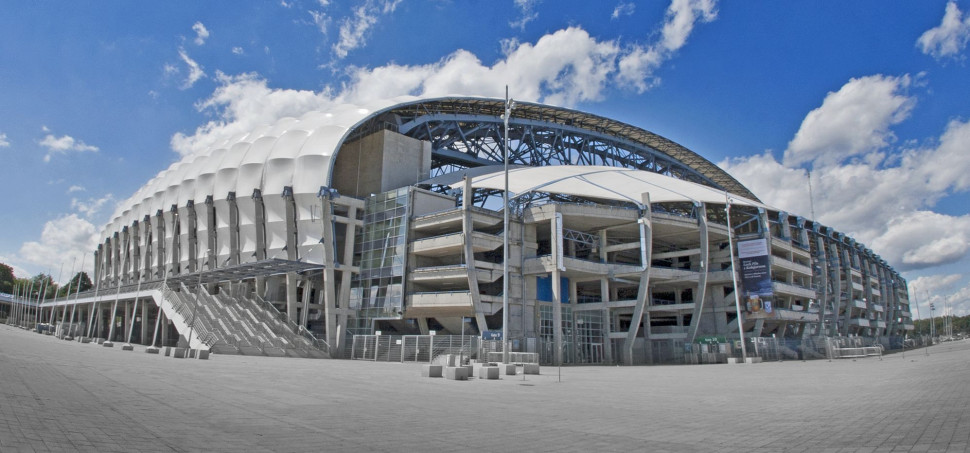 System KAN-therm Football podgrzewa płytę boiska stadionu w Poznaniu. fot. KAN
