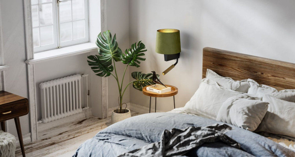 Funkcjonalne oświetlenie przy łóżku