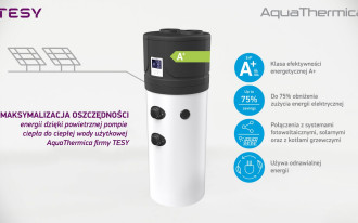 Oszczędzaj energię dzięki powietrznej pompie ciepła do c.w.u. AquaThermica firmy TESY