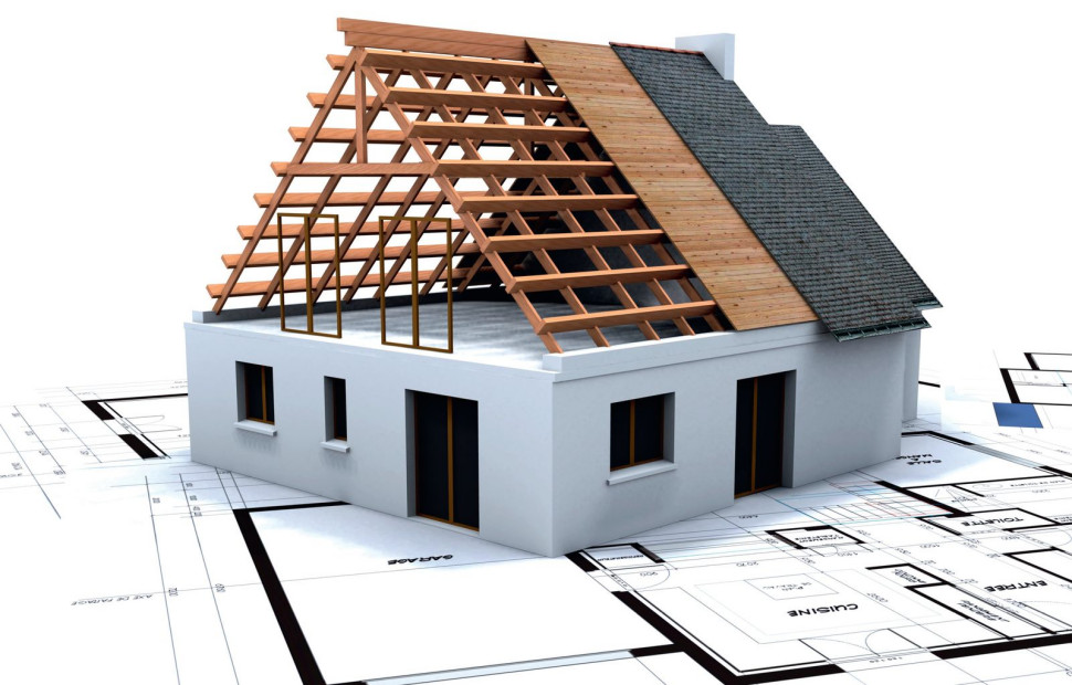 Makieta domu w budowie