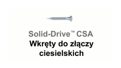 CSA wkręty do złączy ciesielskich