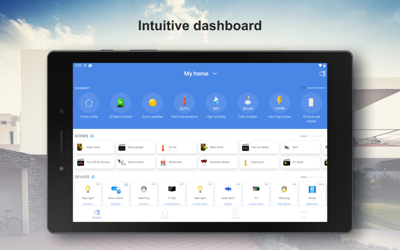 Zrzuty ekranu nowego pulpitu Yubii App