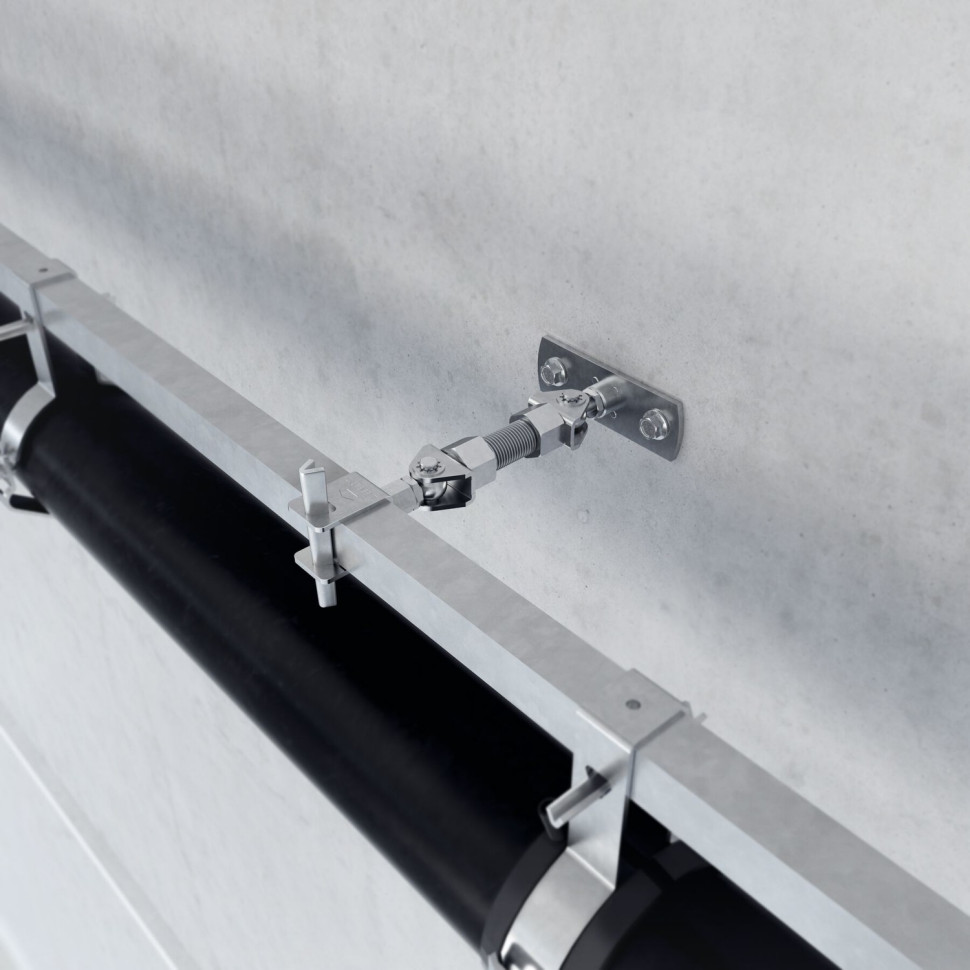 Elementy montażowe systemu odwodnienia dachów płaskich Geberit Pluvia