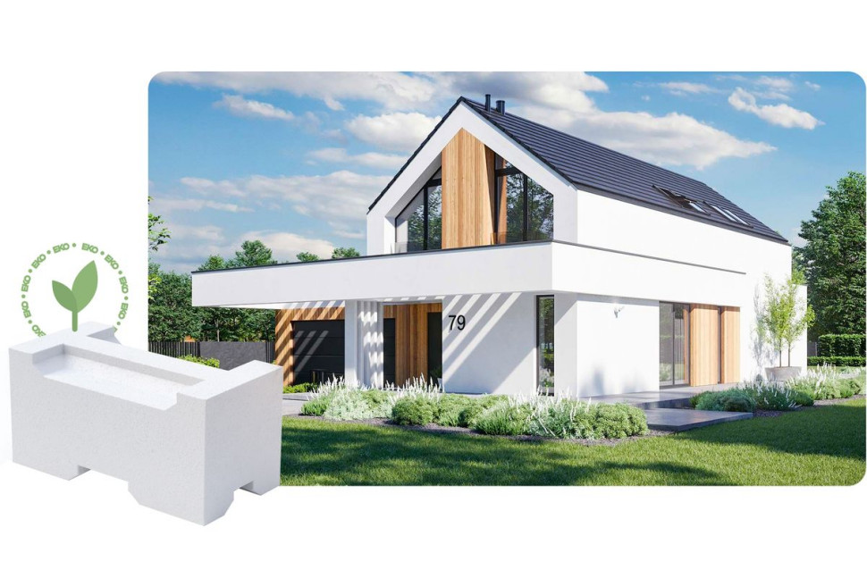 Projekt domu z bloczków perlitowych