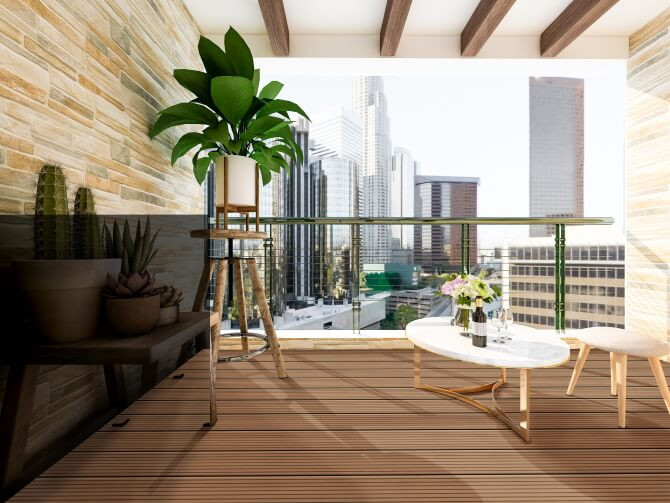 Aranżacja tarasu z wykorzystaniem desek kompozytowych z kolekcji Gala