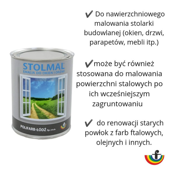 STOLMAL emalia do okien i drzwi