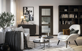 Czarna okleina SUPER MATT do drzwi z oferty Porta