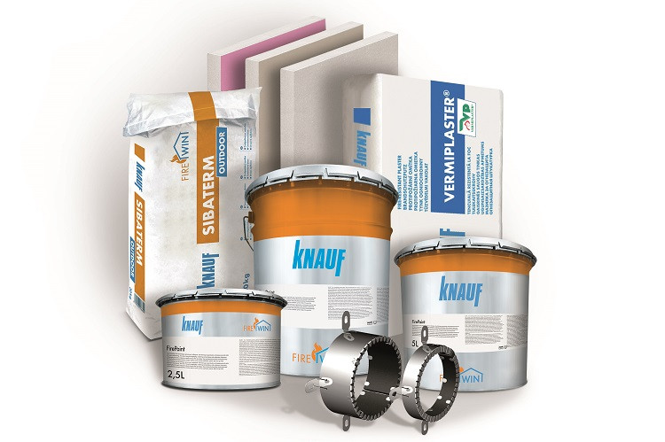 Knauf FireWin to oferta produktów o wysokim i bardzo wysokim współczynniku zabezpieczenia przeciwpożarowego