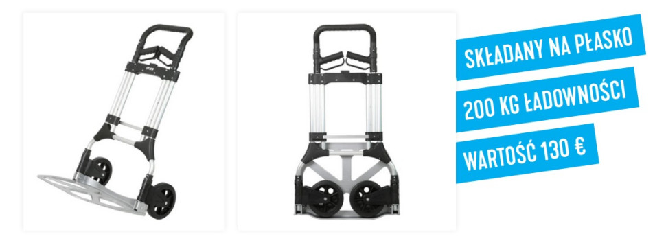 Wózek STIER transportowy składany premium