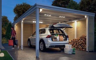 PARK + LIGHT marki Paulmann - innowacyjny system oświetleniowy 12 V do garaży, wiat samochodowych, altan i tarasów